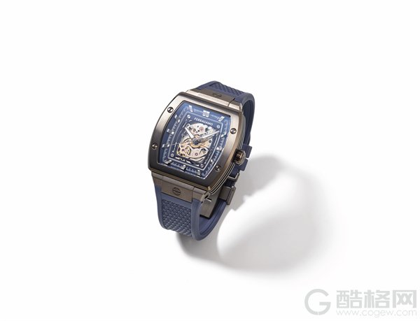 菲拉格慕全新F-80 Tonneau Skeleton镂空腕表发布
