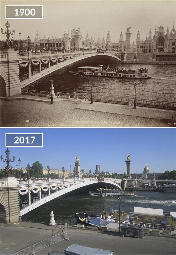 沧海桑田：100年的巴黎VS当代巴黎