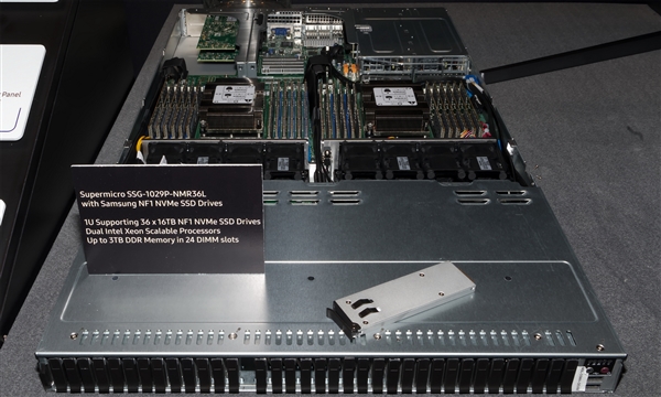 三星秀全新NF1 SSD：单块16TB 1U系统576T