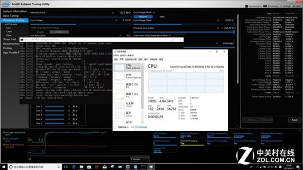 真能上4.8GHz?i9 8950HK旗舰CPU超频体验