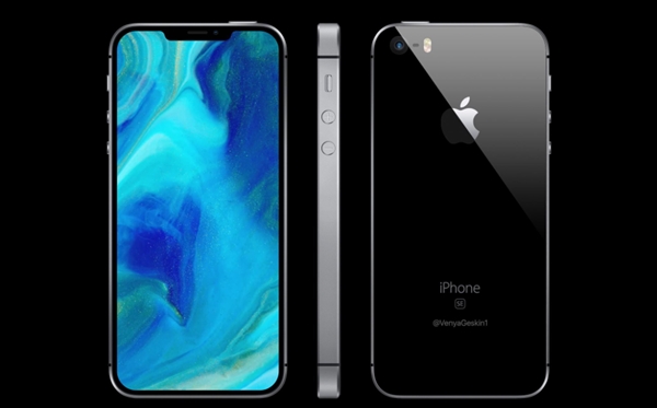 iPhone SE最美外形渲染图：用上惊艳刘海屏