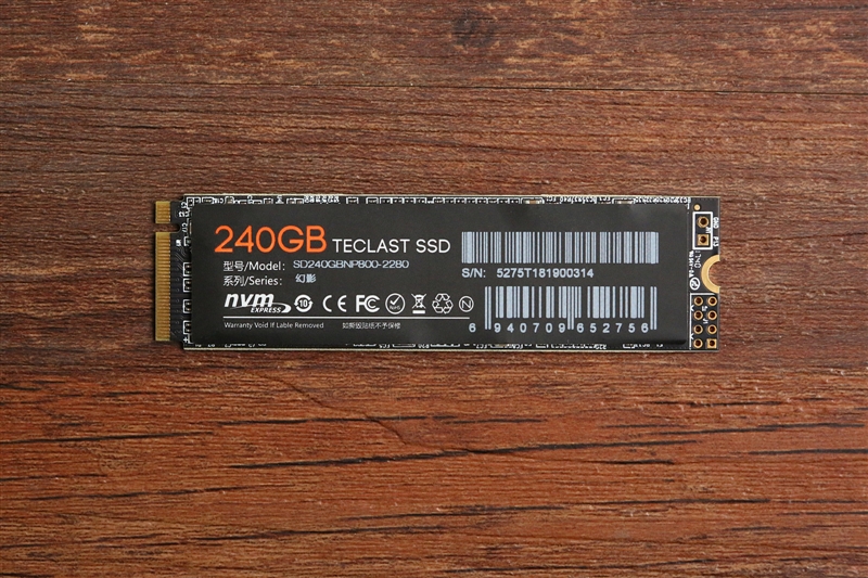 240GB仅469元！台电幻影NP800 240G评测：慧荣2263XT主控