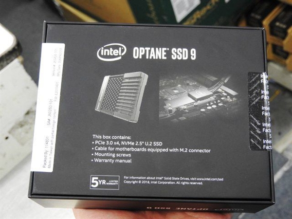 Intel傲腾SSD 905P 480GB U.2版开卖：写入寿命8760TB