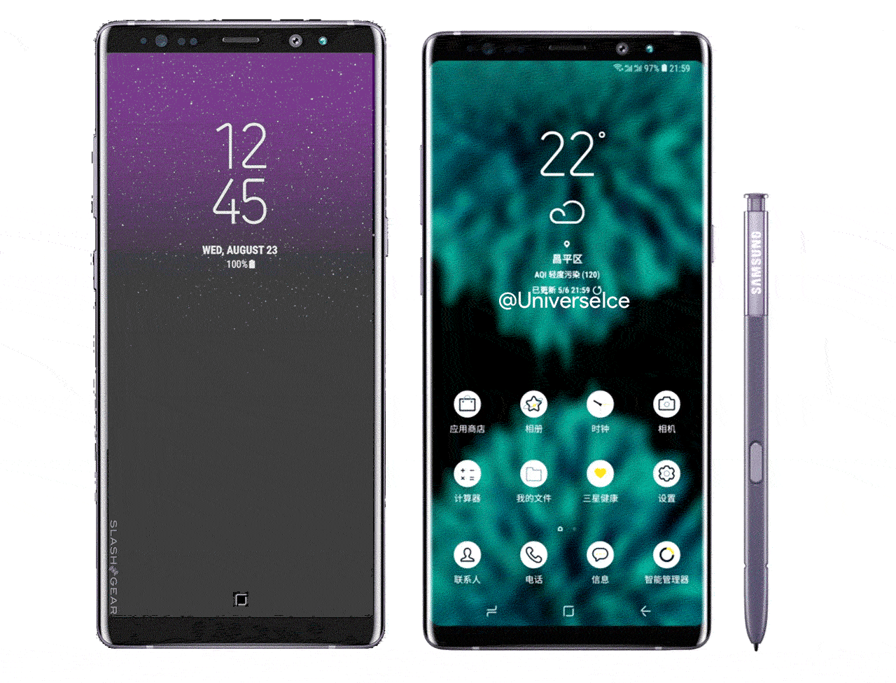 三星Note 9正面外形曝光：额头/下巴比Note 8更窄