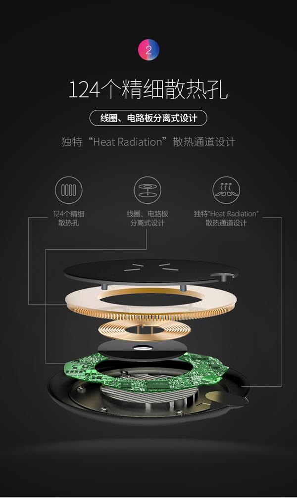 价格屠夫 南孚10W快充无线充电器低至75元
