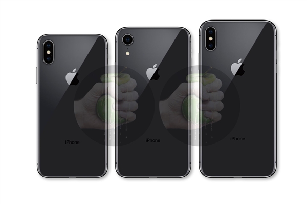 苹果三款iPhone X外形渲染图：延续现款刘海屏外形