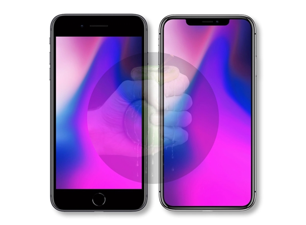 苹果三款iPhone X外形渲染图：延续现款刘海屏外形