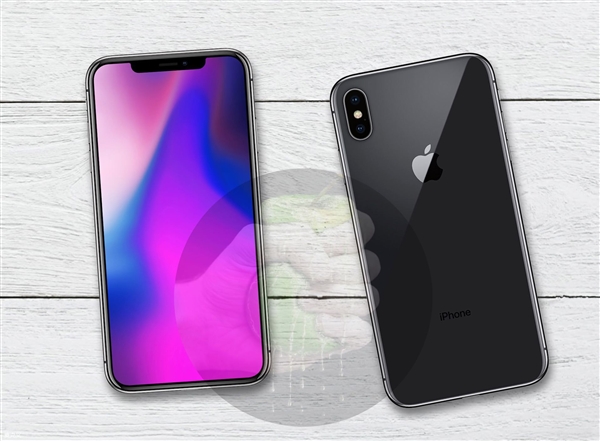 苹果三款iPhone X外形渲染图：延续现款刘海屏外形