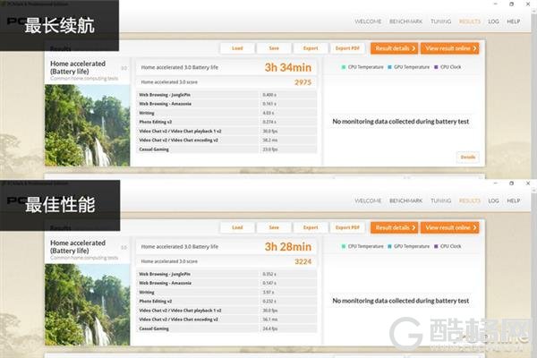 笔记本最长续航/最佳性能模式对比：结果意外