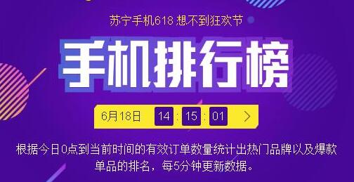 苏宁手机618战报：苹果仍是王者 小米称霸安卓
