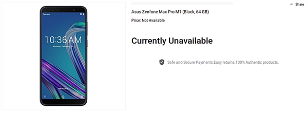 6G版华硕ZenFone Max Pro M1现身：1400元