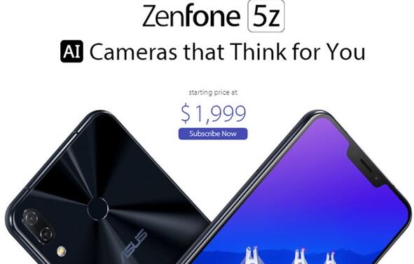 华硕ZenFone 5Z上架美国官网：要卖13000元？