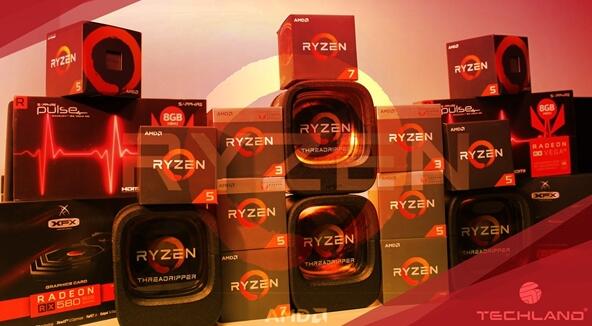 AMD壕送1000份开发者大礼包：14颗锐龙＋4块显卡
