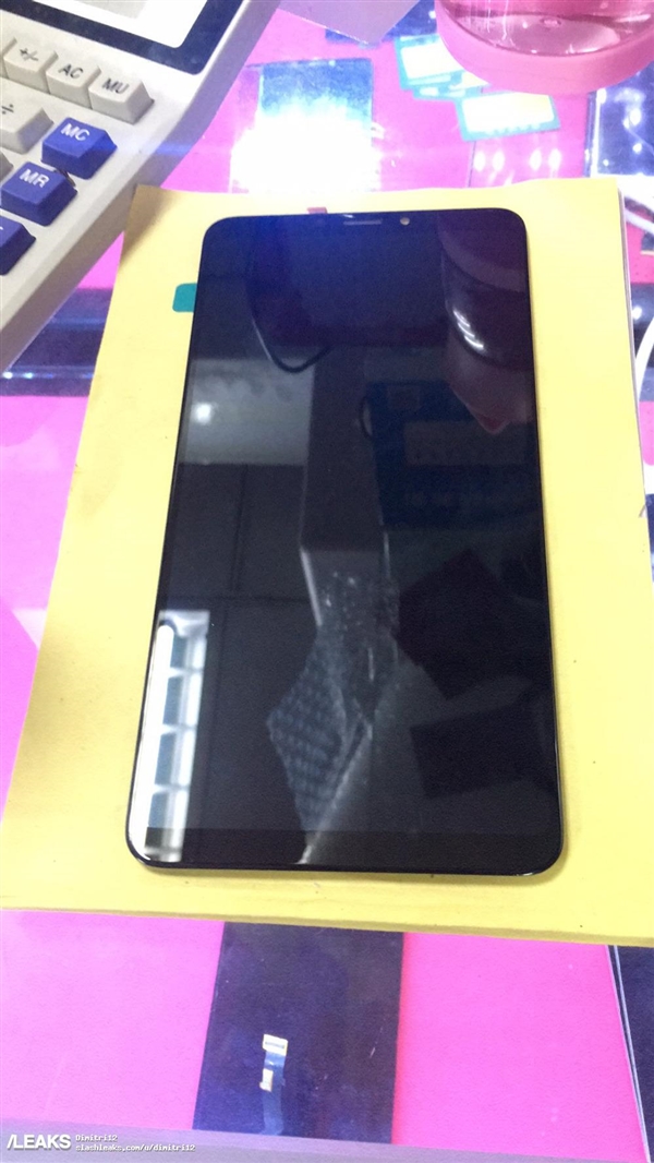 小米Max 3前置面板曝光：果然不是刘海屏