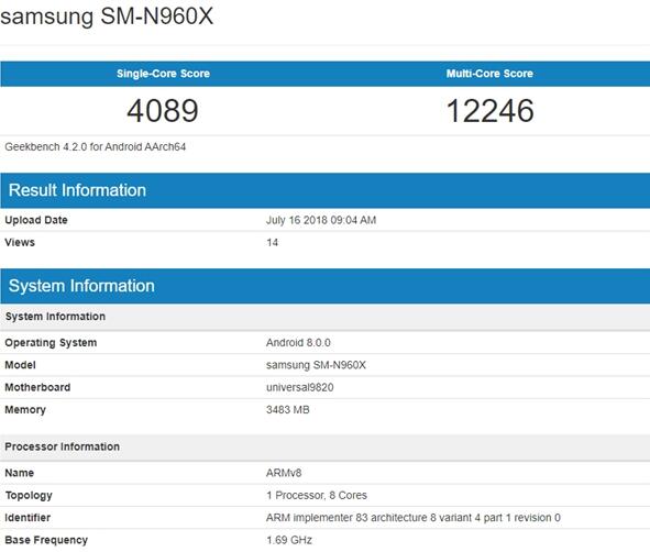 三星测试Exynos 9820芯片？网友炮制性能成绩
