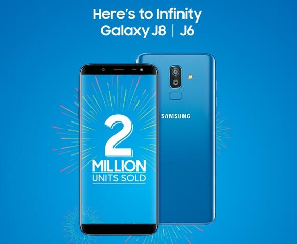 三星Galaxy J6/J8在印度销量突破200万台