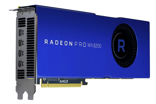 AMD发布Radeon Pro WX 8200专业显卡：多线程性能超对手13倍