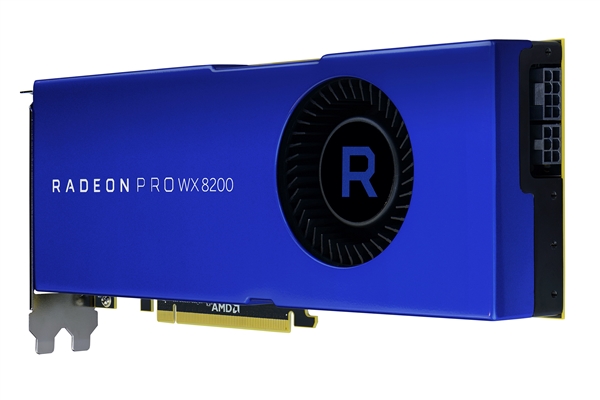 AMD发布Radeon Pro WX 8200专业显卡：多线程性能超对手13倍