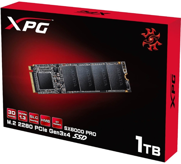 威刚发布SX6000 Pro M.2固态盘：最大1TB、2100MB/s