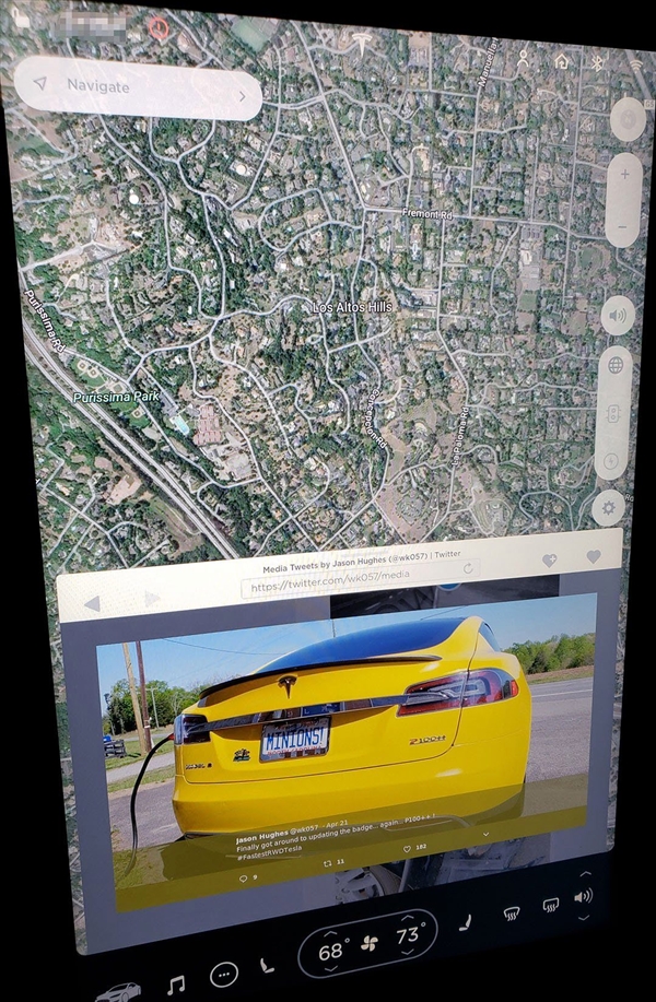 特斯拉中控“平板”Version 9系统曝光：两年来最大升级