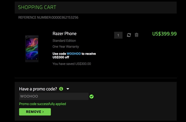 骁龙835+120Hz屏 Razer雷蛇手机官网降价：2700元