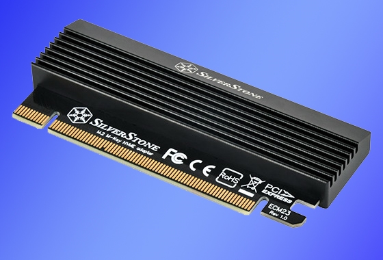 银欣发布PCI-E x16 SSD转接卡：可装一块M.2