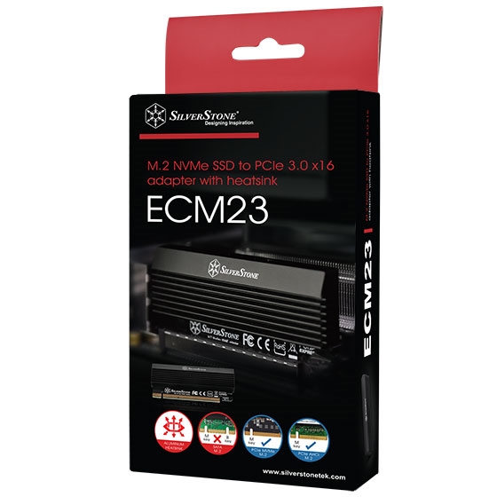 银欣发布PCI-E x16 SSD转接卡：可装一块M.2