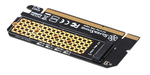 银欣发布PCI-E x16 SSD转接卡：可装一块M.2