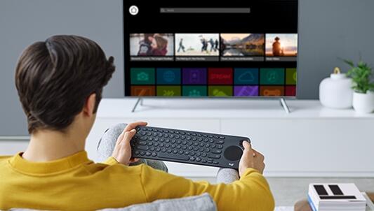 罗技发布K600电视键盘：无线双模、自带触摸板和方向键
