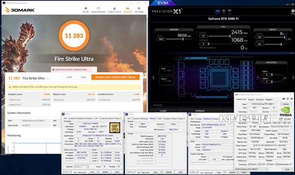 RTX 2080 Ti液氮轰出2.4GHz：刷新五项3DMark跑分世界纪录