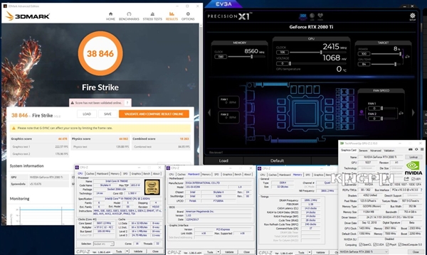 RTX 2080 Ti液氮轰出2.4GHz：刷新五项3DMark跑分世界纪录