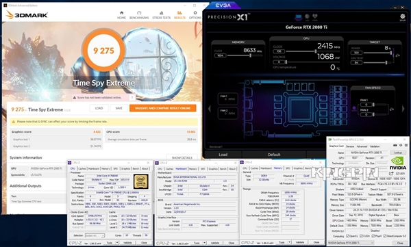 RTX 2080 Ti液氮轰出2.4GHz：刷新五项3DMark跑分世界纪录