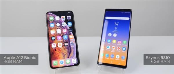 性能测试：iPhone XS Max吊打三星Note 9