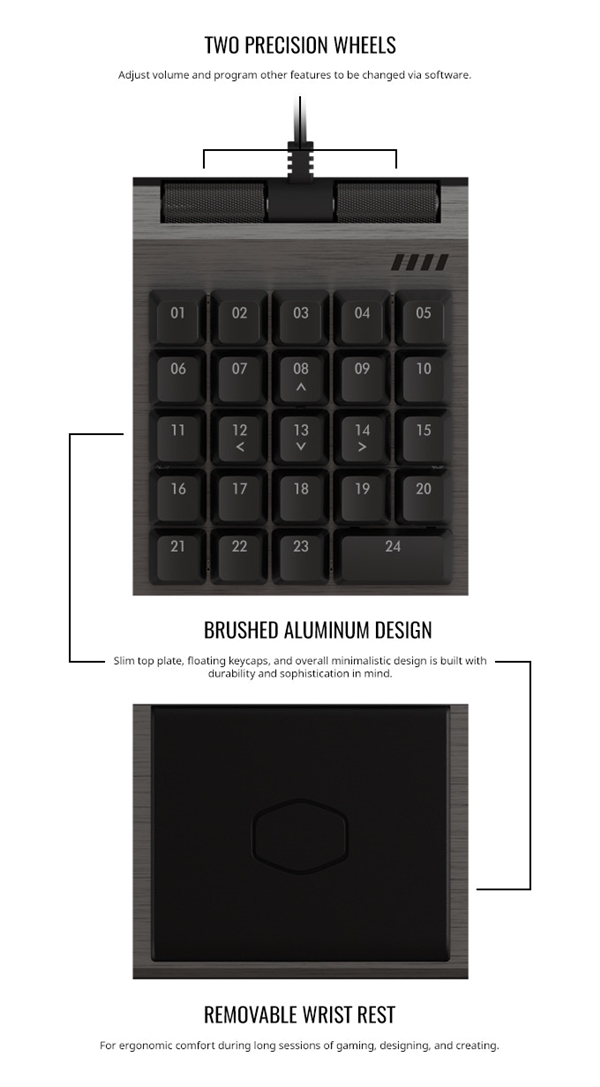 酷冷至尊众筹24键ControlPad：Aimpad压感 精确控制游戏