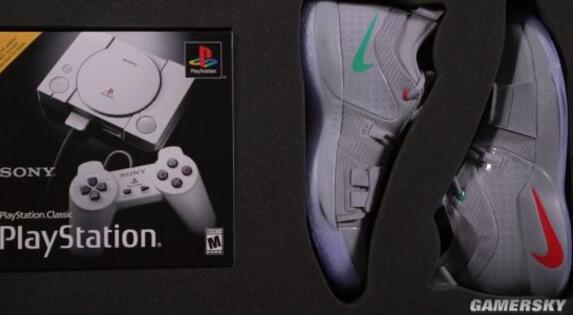 耐克PlayStation主题运动鞋开箱 发光LOGO帅得飞起