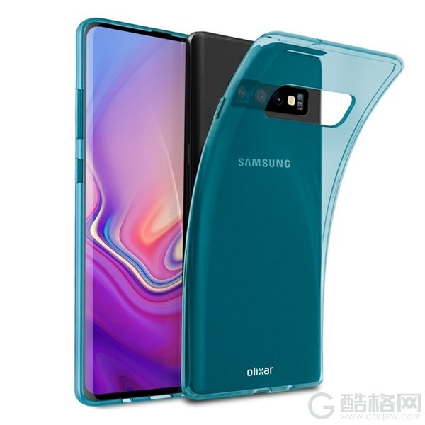 三星S10 Plus戴壳渲染图曝光：屏下双摄、后置四摄