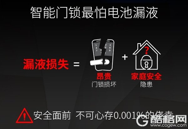 电池界的战斗机 南孚智能门锁电池10年不漏液