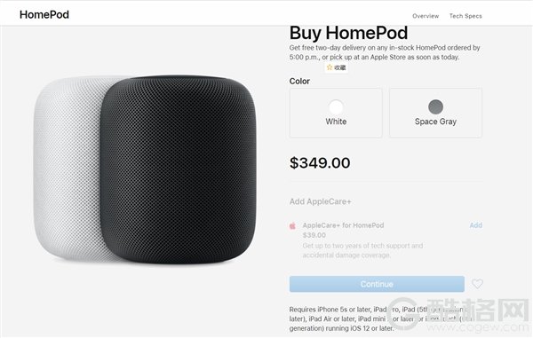 苹果HomePod在美市场份额仅6% 不到亚马逊1/10