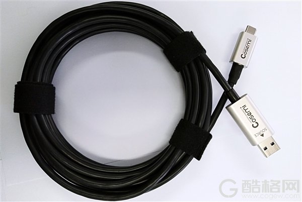 首款USB 3.1有源光纤数据线诞生：传输距离达50米