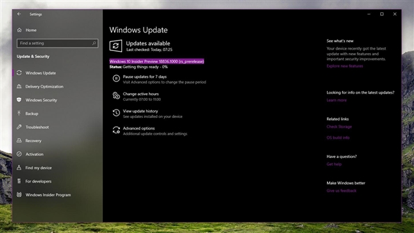 Windows 10 20H1首版18836推送：19H1正式版和19H2今春见