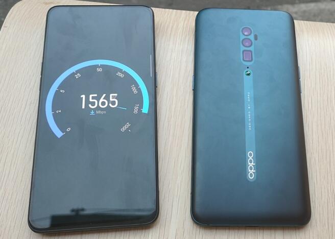 高清电影可数秒下载OPPO Reno 5G版刷新外场测试数据超1.5Gbps