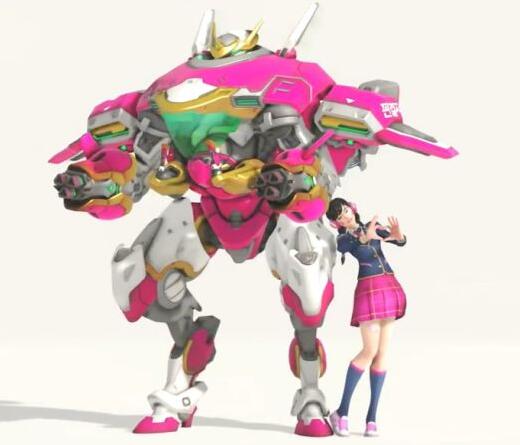 《守望先锋》青春校园D.Va皮肤公布 校服短裙元气满满