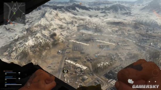 《使命召唤：战区》玩家遭遇BUG 能看到飞机内部场景