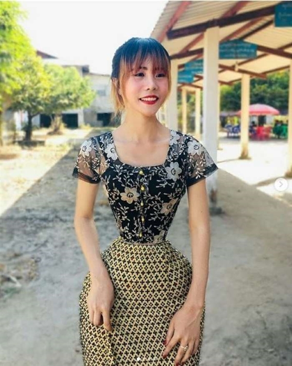 缅甸女孩成全球腰最细的人 曾被网友质疑是P图