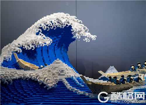 日本乐高大神用5万零件还原名画 打造浮世绘3D立体版