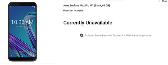 6G内存版华硕ZenFone Max Pro M1现身：1400元